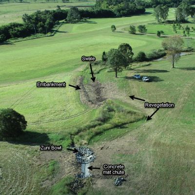 DESIGNS FOR STEEP GULLIES TO PROTECT FARM ASSESTS